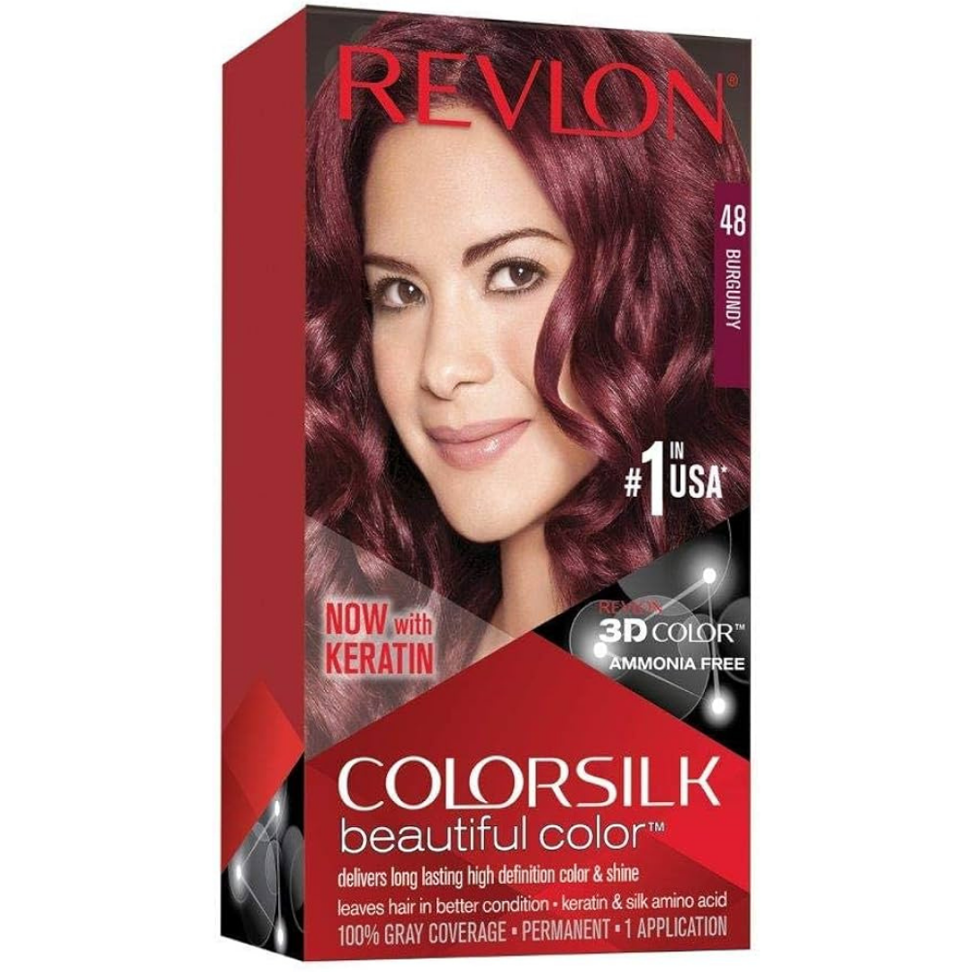Revlon Colorsilk Beautiful Color Permanent Hair Dye #48 Burgundy