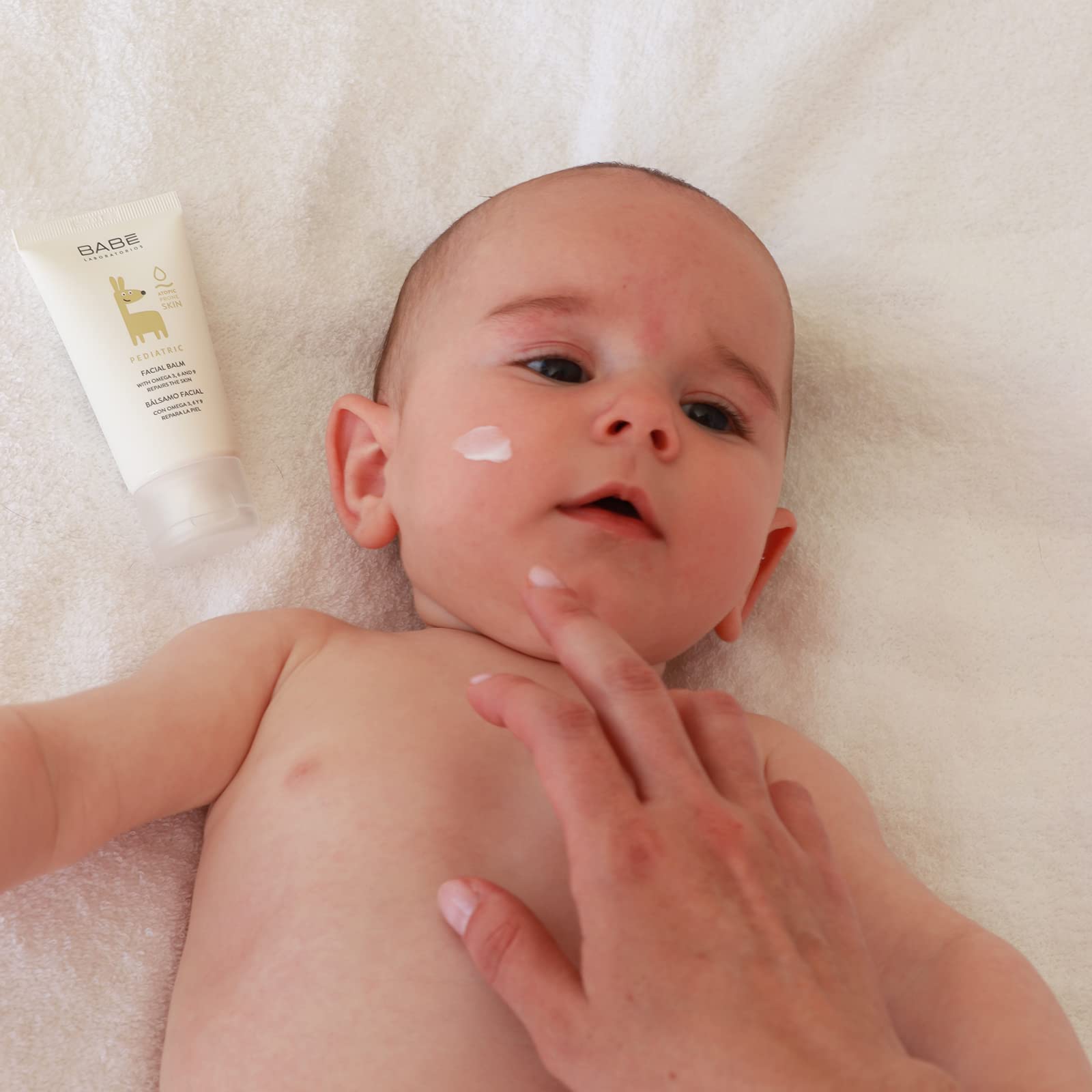 Babe Baby Facial Balm 50ml - Soothing Atopic Skin Care for Infants with Omega Fatty Acids