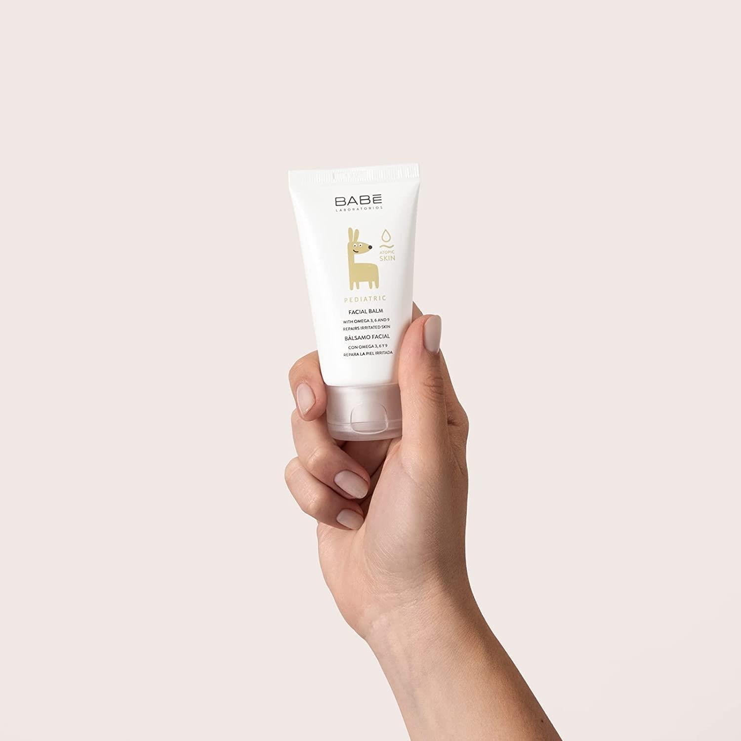 Babe Baby Facial Balm 50ml - Soothing Atopic Skin Care for Infants with Omega Fatty Acids